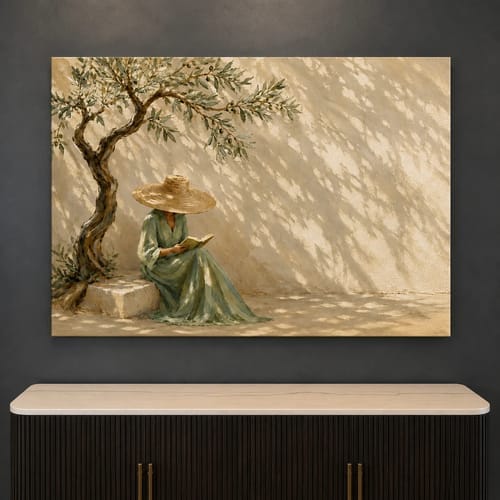 Customer photo review of Expressive Contemporary Art｜Quiet Afternoon with Olive Light