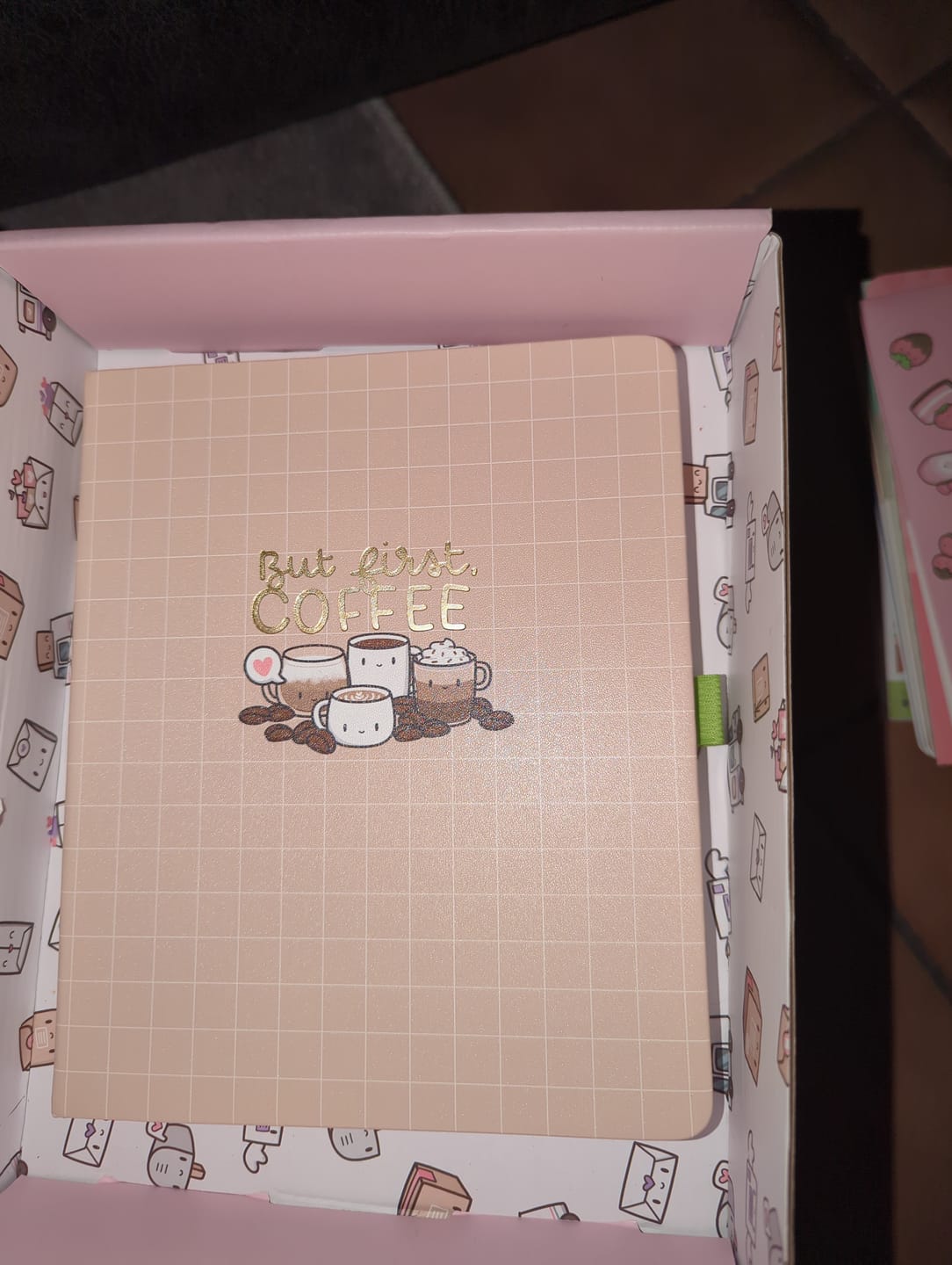 Customer photo review of Coffee Lovers - A5 Wide Yearly Planner